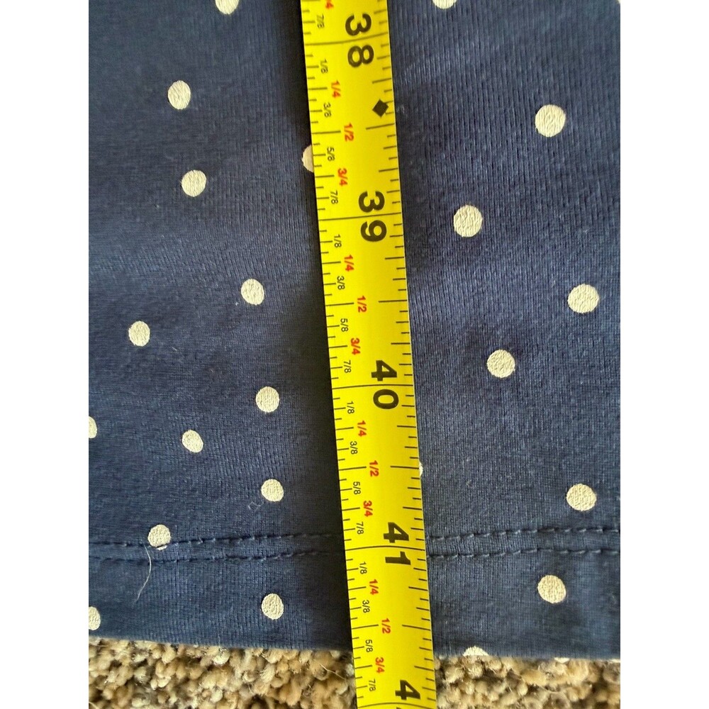 St. John’s Bay Polka Dot T Shirt Dress V Neck Navy Plus 3X - Picture 11 of 11